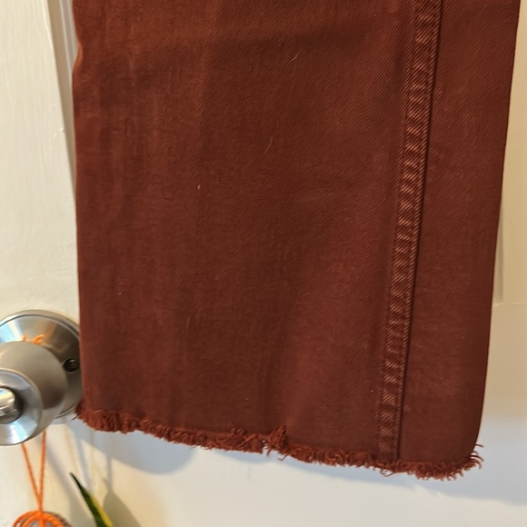 Zara Terracotta Denim Pants - Picture 3 of 6